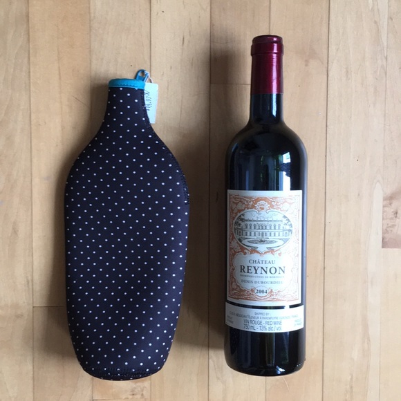 2/$20 J.Crew Neoprene bottle cover insulator navy - Picture 1 of 10